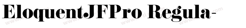 EloquentJFPro Regula字体转换
